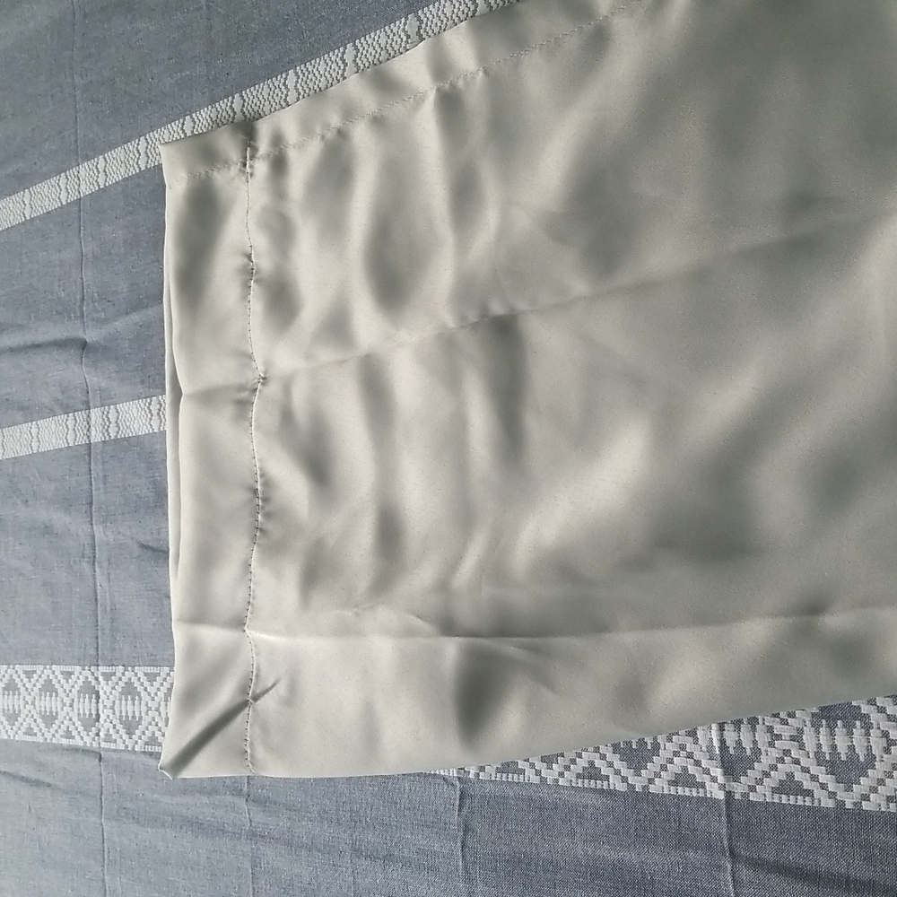2 curtain panels NWOT 84x30 silver